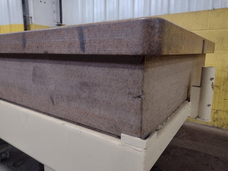 72 X 48&quot; X 12&quot; 4 LIP PINK GRANITE SURFACE PLATE WITH STAND: STOCK 17346