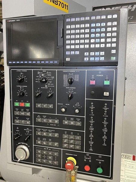 Ganesh Cyclone 52 BY2 9-Axis CNC Lathe, 2016 – 6″ Chuck, Dual Spindle, Live Tooling, Dual Y-Axis