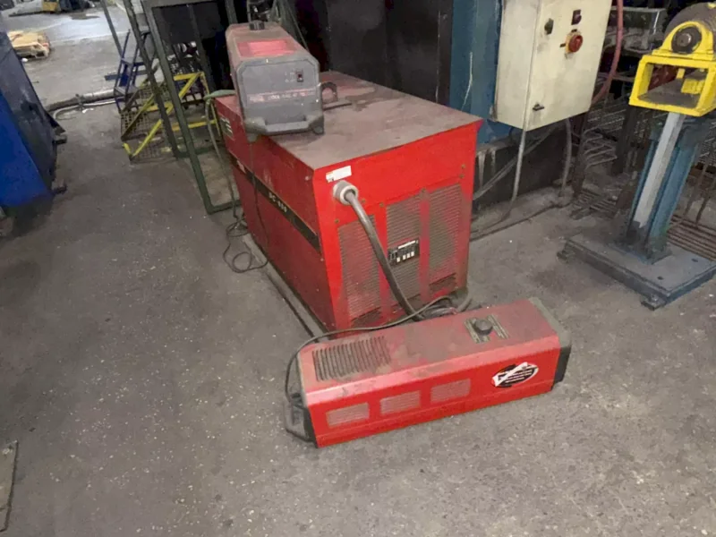 13" HOLLOW SPINDLE DRILCO ROTARY PIPE WELDING SYSTEM WITH LINCOLN DC600 WELDER: STOCK #25859