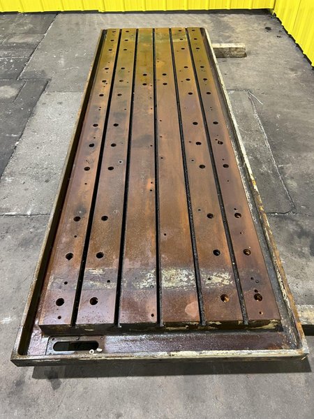 110&quot; X 36&quot; T-SLOTTED LAYOUT PLATE: STOCK #18317