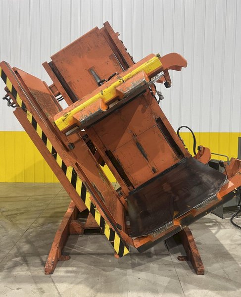CHERRY INDUSTRIAL HYDRAULIC PALLET CLAMP &amp;  INVERTER ROLLOVER MACHINE: STOCK #20092