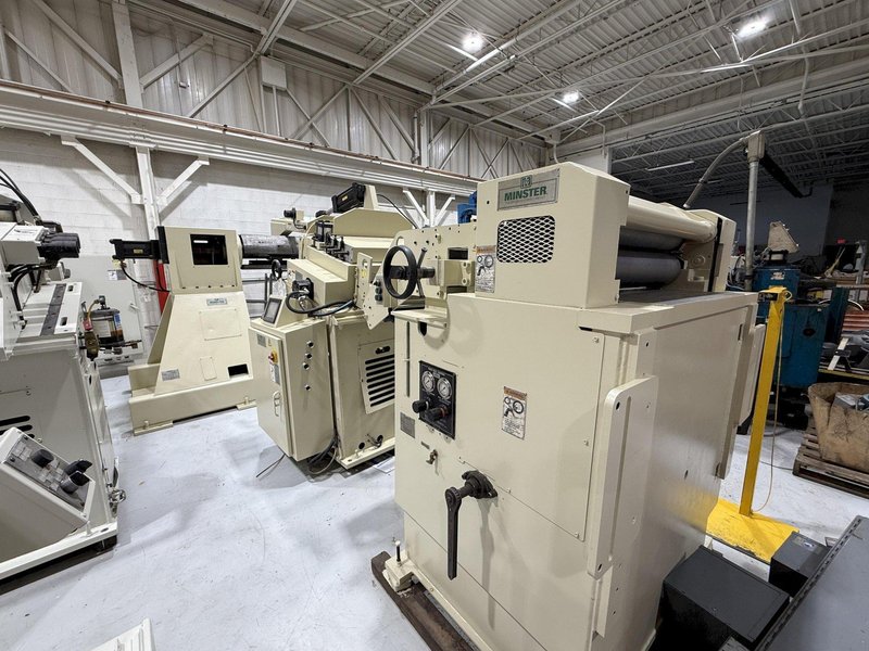 24,000 lbs. x 32&quot; Width Minster Conventional Heavy Duty Servo Coil Feed Line, Model MRH20-38S / MSH30-32-7 / MEF6-32S, Year 2007