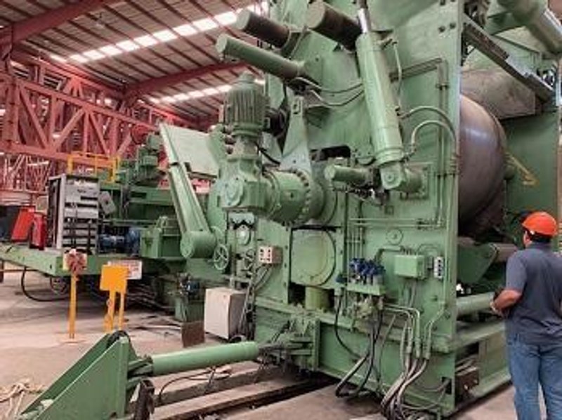 72&quot; (1,800mm) x 1&quot; (25.4mm) Blohm &amp; Voss (2 Step) API Spiral Pipe Mill