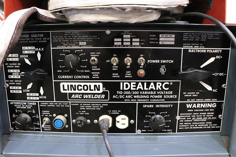 300 AMP LINCOLN ARC WELDER, MODEL: IDEALARC TIG 300/300