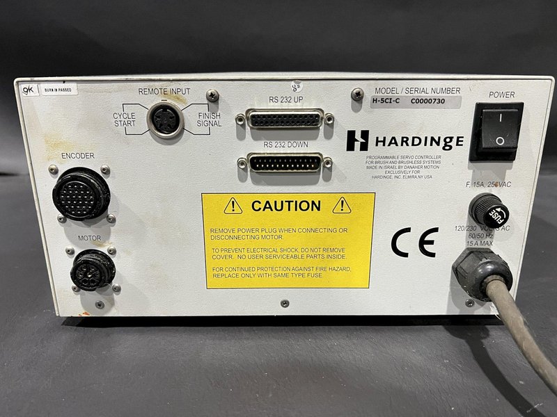 Hardinge 5C Rotary Collet Indexer w/ H-5CI-5 Control Unit
