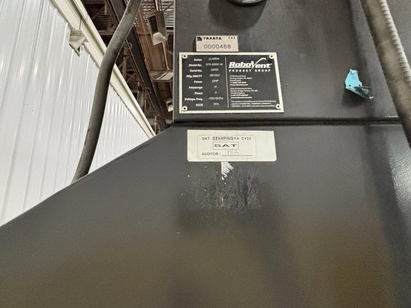 6,000 CFM x 10 HP ROBOVENT MODEL #CFX-6000-W VENTILATION DUST COLLECTOR / MIST COLLECTOR: STOCK #23439