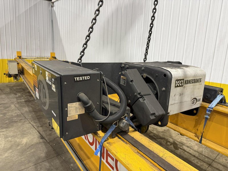 7.5 TON x 48'-9'' x KONE CRANES FREE STANDING CRANE SYSTEM, COMPLETE WITH 140' RUNWAY BEAMS AND UPRIGHTS: YOBRO #24534