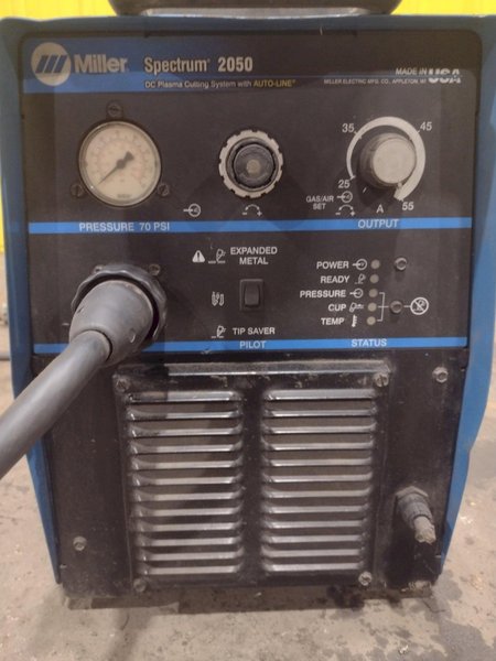 55 AMP MILLER SPECTRUM 2050 DC PLASMA CUTTING SYSTEM WITH AUTO-LINE: STOCK #18703