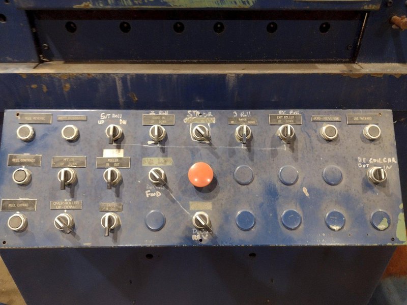 20,000 LB X 36&quot; RED BUD INDUSTRIES (RBI) POWER DRIVEN UNCOILER, COIL CAR &amp; STRAIGHTENER: STOCK #19256