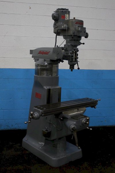 2 HP BRIDGEPORT RAM TYPE VERTICAL MILL: STOCK #76107