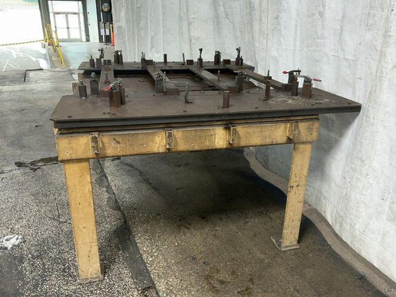 71” X 92” METAL TABLE