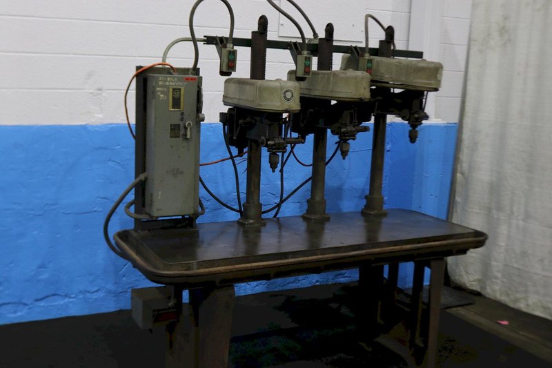 ROCKWELL  3 SPINDLE  GANG DRILL:  STOCK #73601