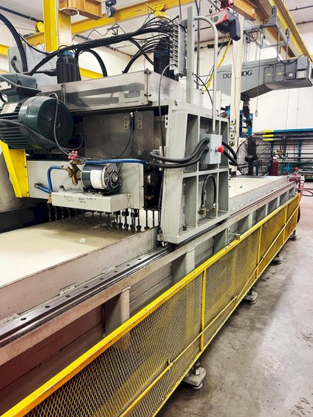 4’ x 26’ multi spindle CNC Gantry Drilling Machine