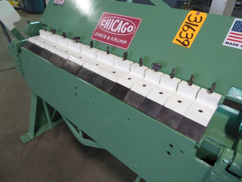 4&#039; x 14 Ga. Dreis &amp; Krump Box &amp; Pan Brake BPO-414-6, Complete Set Of Fingers