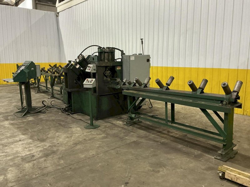 6" x 6" x 1/2" CONTROLLED AUTOMATION MODEL #ABL-74 AUTOMATIC ANGLE PUNCH &amp; SHEAR LINE: STOCK #24935