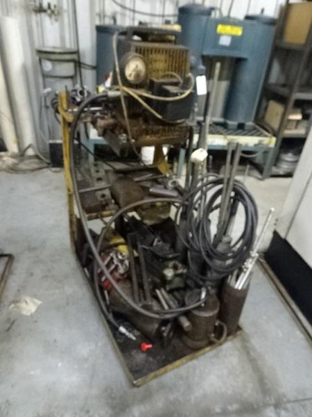 ENERPAC PER2037 HYDRAULIC PUMP SYSTEM WITH CART: STOCK #10811