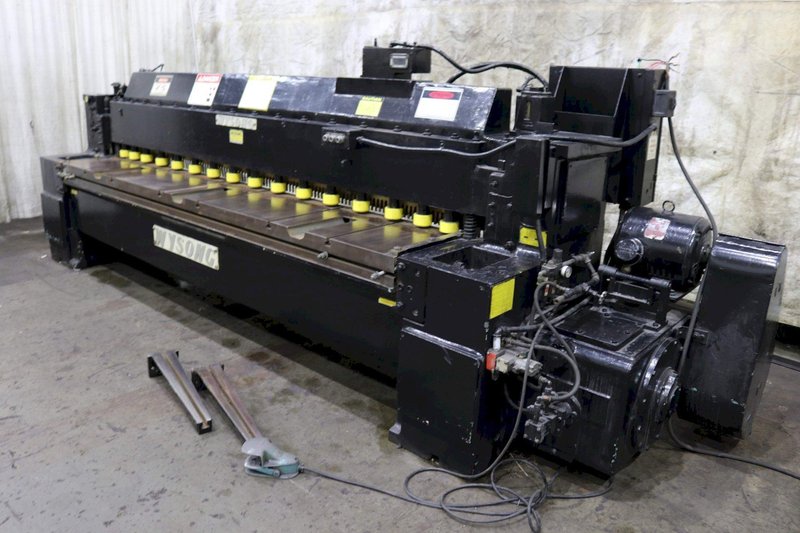 10' X 3/16" WYSONG POWER SQUARING SHEAR: STOCK #73469