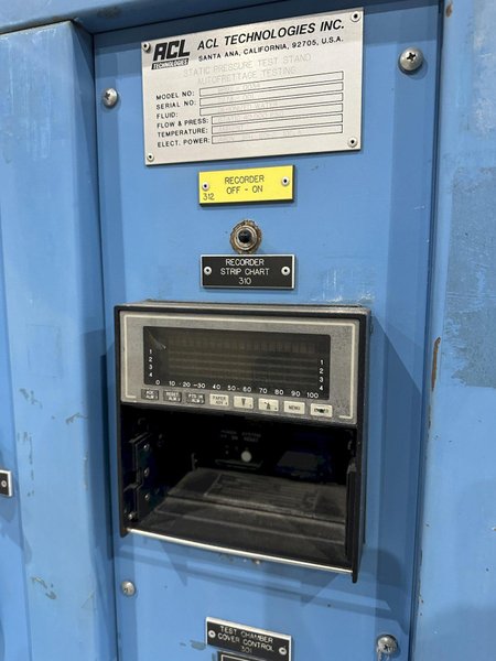 40,000 PSI ACL TECHNOLOGIES (AEROSPACE) MODEL #9882-0034 PRESSURE &amp; FLOW TEST BENCH MACHINE: STOCK #19827
