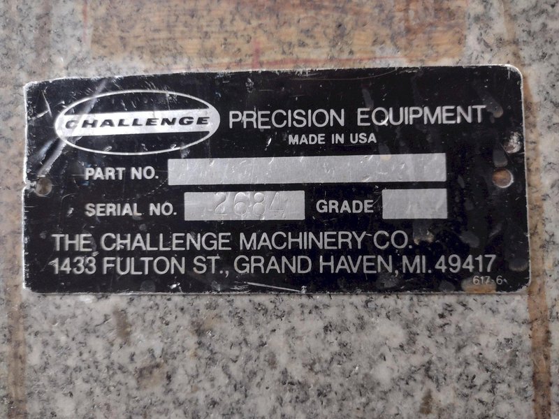 8&#039; X 4&#039; X 14&quot; CHALLENGE PRECISION LAYOUT INSPECTION GRANITE TABLE: STOCK #23803