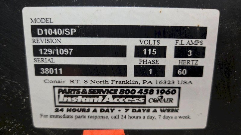CONAIR D1040/SP Sentral Loader Control / I/O Station USED