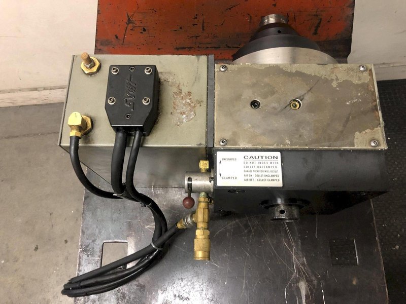HAAS HRTA6 HRT210 4th-Axis Rotary Table with 5C Spindle Nose, Pneumatic 5C Collet Closure