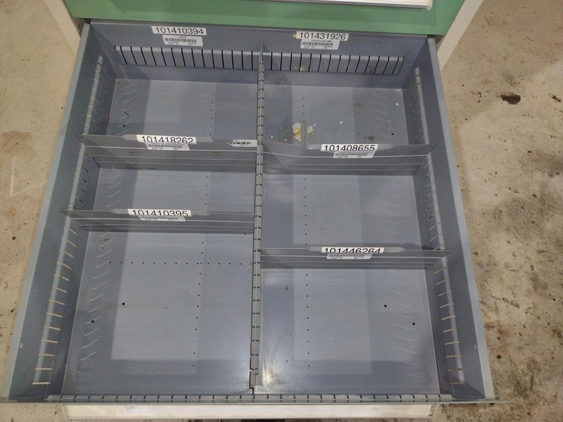 7 DRAWER VIDMAR INDUSTRIAL STORAGE CABINET 30" X 27.5" X 59": STOCK  #21502 (33 AVAILABLE)