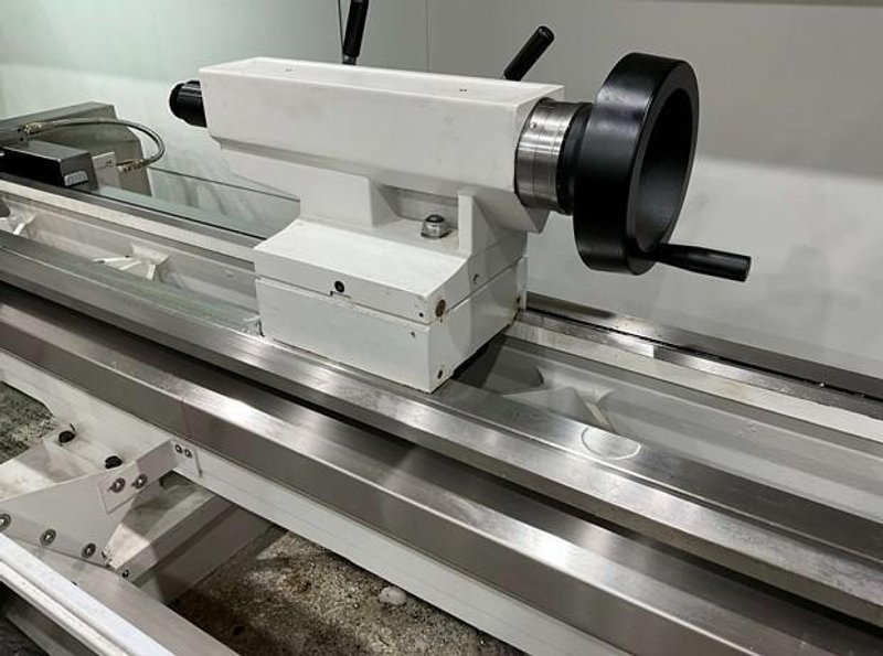 Like new, 2022 CNC flatbed lathe with FAGOR CNC Controls