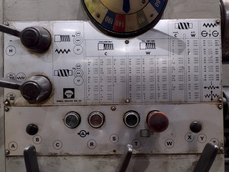 15&quot; X 50&quot; CLAUSING COLCHESTER MODEL #15 ENGINE LATHE, 2-3/16&quot; HOLE: STOCK #19155