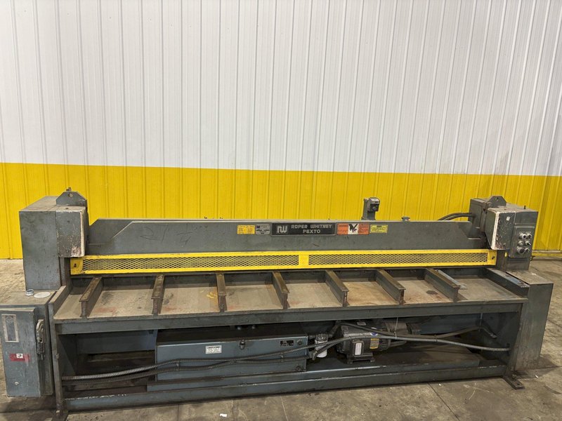 10' x 10 GA ROPER WHITNEY PEXTO MODEL #10-H-10 HYDRAULIC SHEAR: STOCK #22973