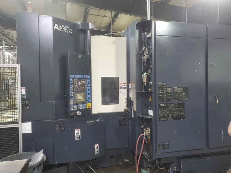 (2) Makino A66E HMC Cell, (1) 2003 &amp; (1) 2005 – Both Full 4th Axis, Pallet size  19.7″ x 19.7″, Pro 3 Control, Auto Pallet Changer, TSC