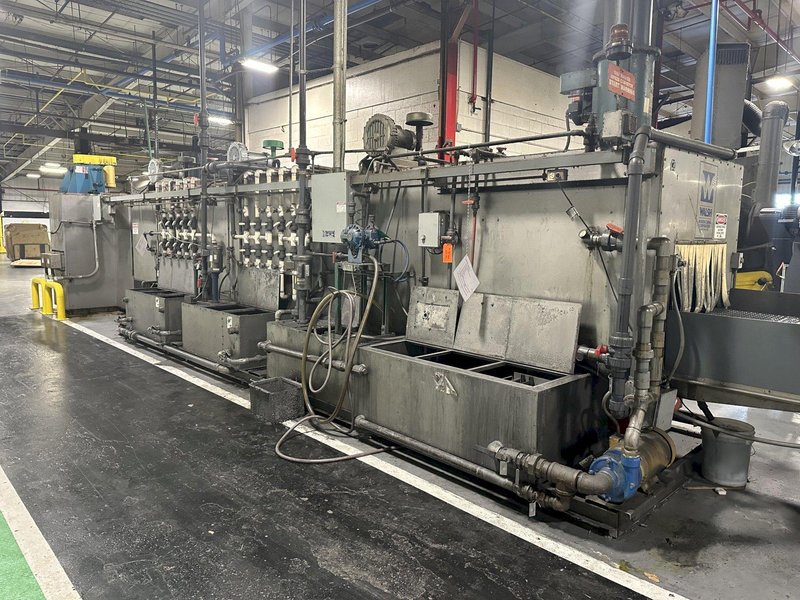 3 STAGE X 36&quot; X 18&quot; WALSH MODEL #AOE286 STEEL MESH-BELT PASS-THROUGH STAINLESS WASHER: STOCK #20166