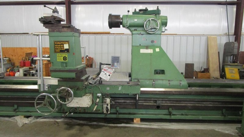 American Missile Maker Lathe, 1960 – 7′ Faceplate, 33′ Between Centers, DRO, Tailstock