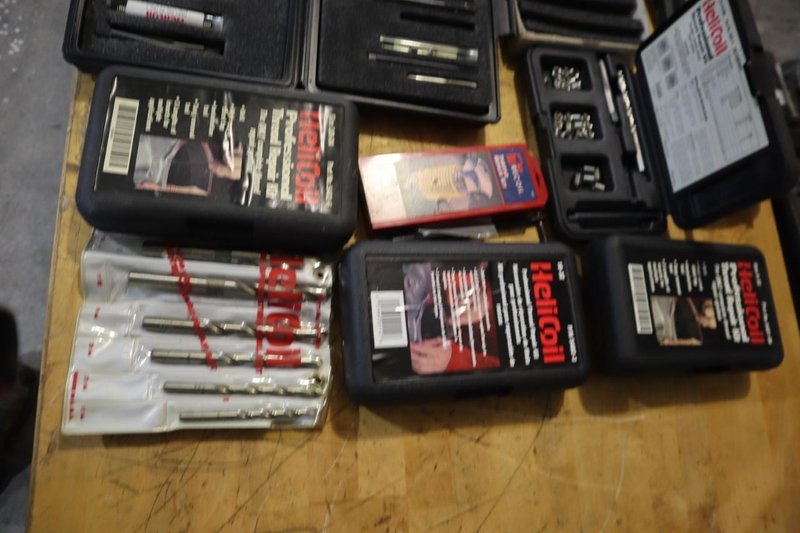 Large Lot of Assorted Heli-Coils, Drills, Taps, Inserts and Driver Tools- Auction Item