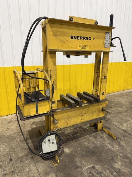 100 TON ENERPAC MODEL #GPEM3420Y H-FRAME HYDRAULIC PRESS: YOBRO #25886