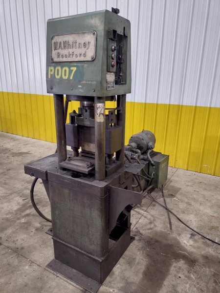 50 TON WA WHITNEY MODEL #664-138 HYDRAULIC 4 POST PRESS &amp; SHEAR: STOCK #22907