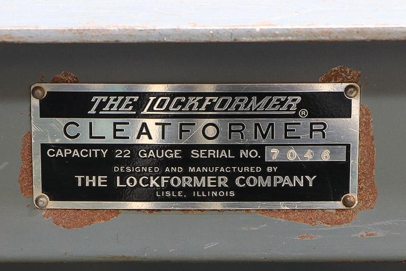 LOCKFORMER ROLLFORMING MACHINE MODEL CLEATFORMER