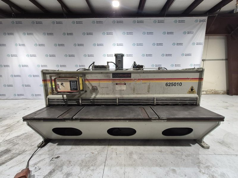 1/4″ X 10′ Accurshear 625010 Shear, 1996 – Backgauge