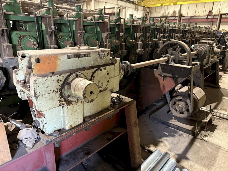 36&quot; HI-RIB (7.2 TYPE) PANEL RAFTED ROLLFORMER LINE;  INCLUDES UNCOILER, FLYING SHEAR &amp; STACKER: YOBRO #24156