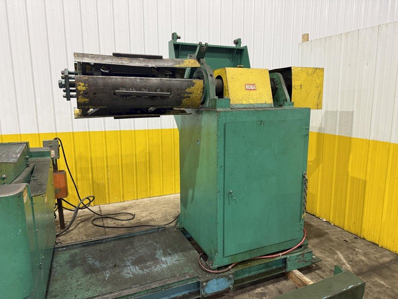 10,000 LBS X 24" X .105" ROWE ENTRY SERVO FEED LINE, COIL CAR, REEL, STRAIGHTENER, INDRAMAT SERVO FEED: YOBRO #24518