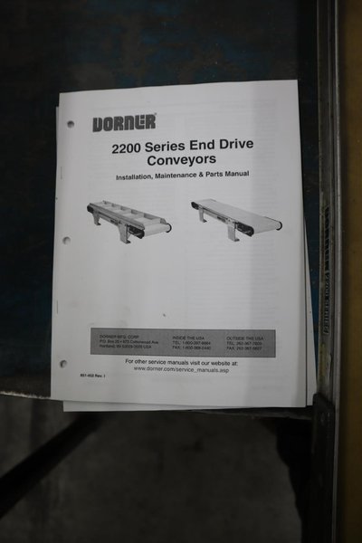 (3) Dorner Belt Conveyors, Several Gast Pneumatic Drives- Auction Item