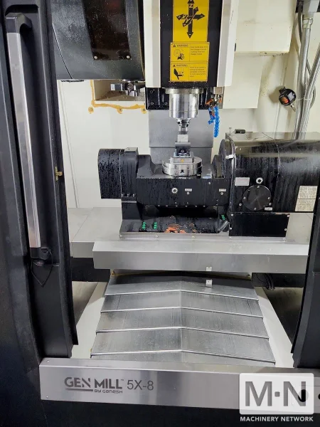 Ganesh Gen Mill 5X-8 CNC 5-Axis Vertical Machining Center, 2018 w/ Trunnion Table
