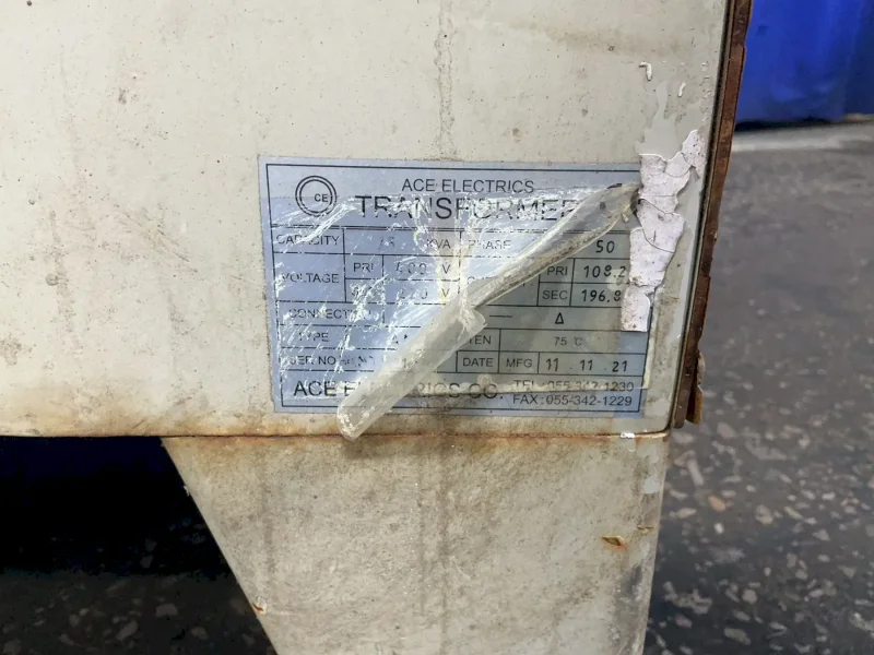 ACE ELECTRIC CO. 75 KVA TRANSFORMER