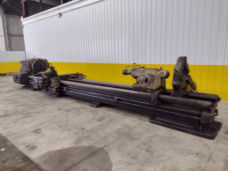 40&quot; X 252&quot; (21&#039;) AMERICAN PACEMAKER ENGINE LATHE, 2.75&quot; HOLE: STOCK #20836