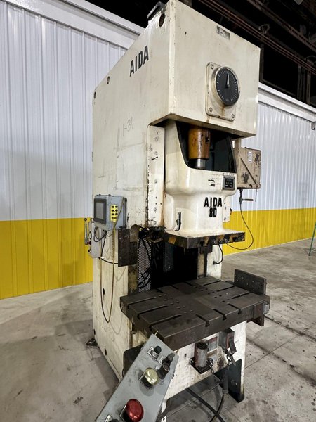 88 TON AIDA MODEL #NC1-80(2) GAP FRAME PRESS, 6.3&quot; STROKE: STOCK #20264