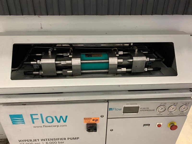 6′ x 24′ Flow Mach 3 7320B CNC Waterjet, 2009 – 87k PSI