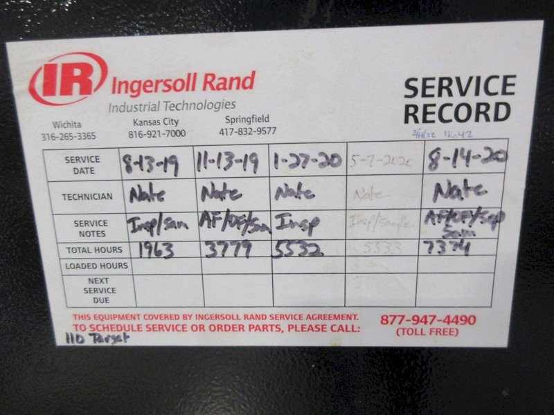 Ingersoll Rand R160N-W 200 HP Rotary Screw Air Compressor – 145 PSI – 460V 3PH – Nirvana VSD- Auction Item