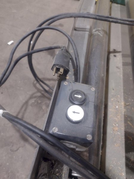 4000 LBS X 60" X 30" SOUTHWORTH MODEL #LS4-36 HYDRAULIC SCISSOR LIFT TABLE WITH ROLLER TOP, 110 VOLT: STOCK #20917