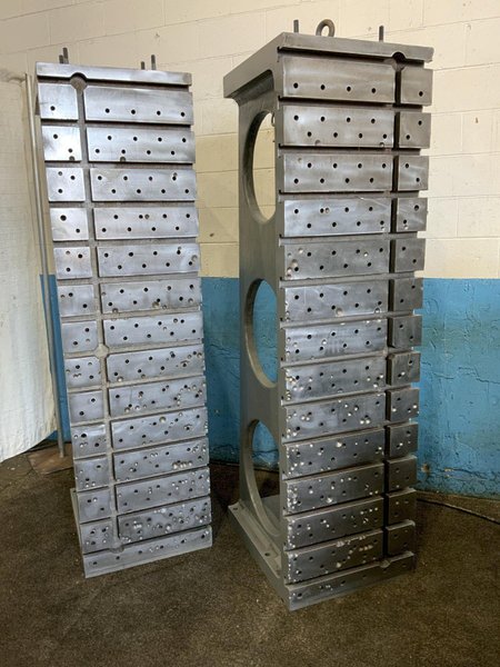 1 SET OF 24" X 28" X 84" T SLOTTED ANGLE PLATE: STOCK #80866