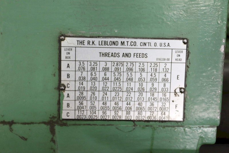 20" X 120" LEBLOND ENGING LATHE: STOCK #68288