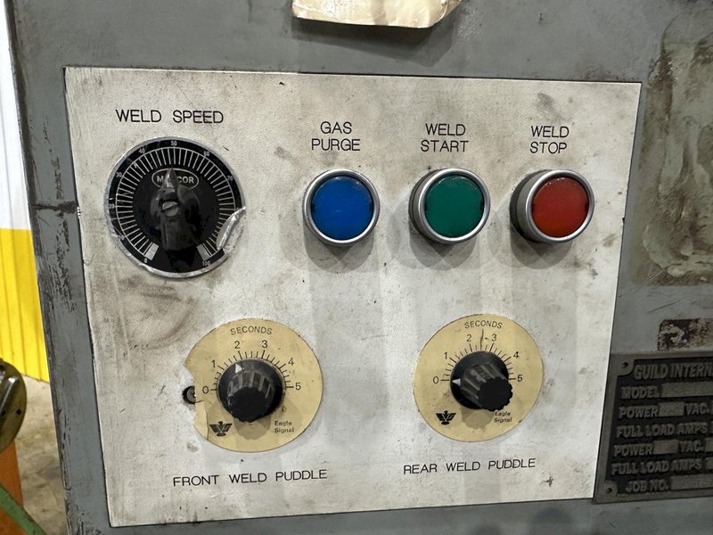 10&quot; GUILD MODEL #PSA-135-10 SHEAR END COIL STRIP WELDER WITH MILLER ECONO-TWIN HF WELDER: STOCK #22611